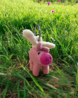 Flying Pig Keyring