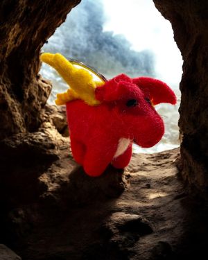 Red Dragon Keyring