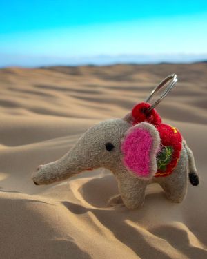 Elsie The Elephant Keyring