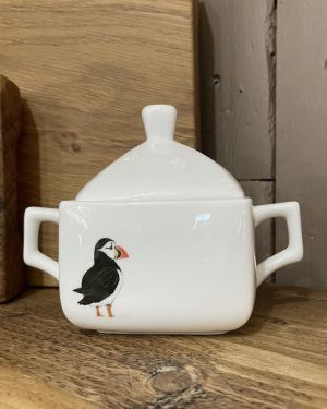 Square Puffin Sugar Pot