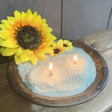Verdant Whisper Pearled Candle Sand