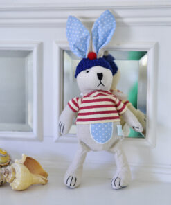 Rabbit In A Blue Striped Top