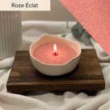 Rose Éclat Pearled Candle Sand
