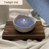 Twilight Veil Pearled Candle Sand