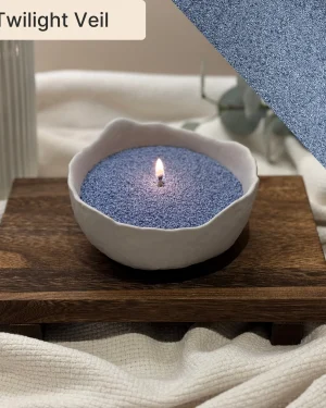 Twilight Veil Pearled Candle Sand