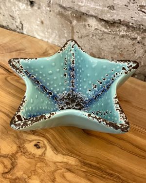 Ceramic Blue Starfish Dish