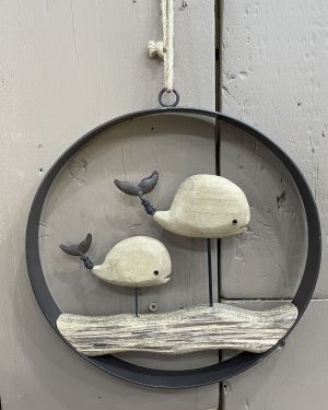 Hanging Whales Decoration
