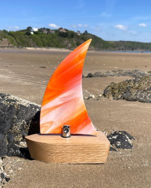 Orange Glass Boat