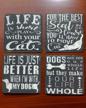 Dog And Cat Coasters