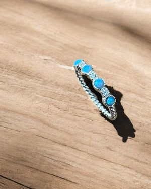 Blue Opal Stone Ring