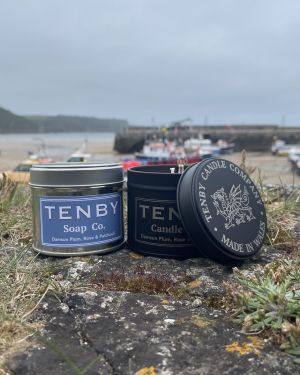 Damson, Plum, Rose And Patchouli Tin Candles