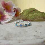 Blue Opal Stone Ring