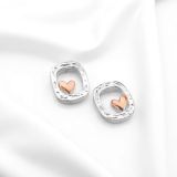 Heart Frame Studs