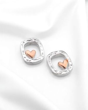 Heart Frame Studs