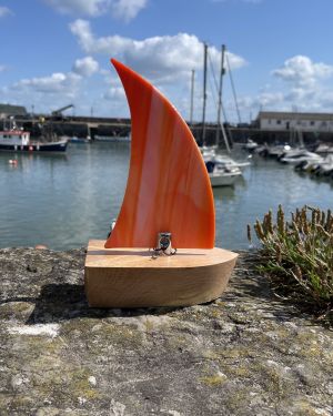 Orange Glass Boat