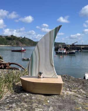 Turquoise Glass Boat