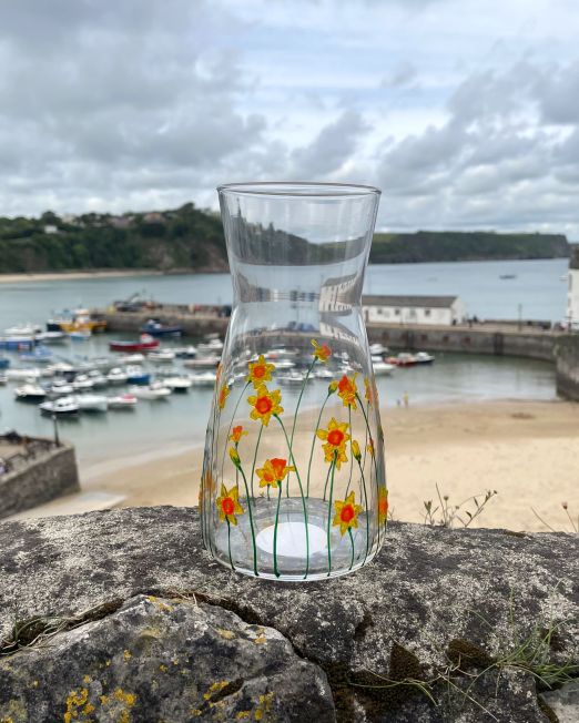 Daffodil Glass Vase