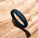 Black Leather Bracelet