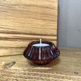 Vampire Red Glass Candle Holder