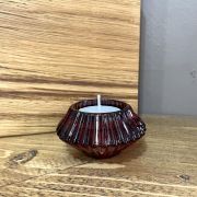 Vampire Red Glass Candle Holder