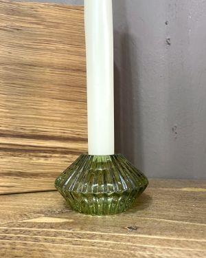 Garden Jade Glass Candle Holder