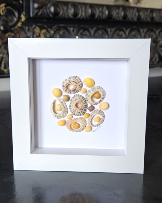 Yellow Seashell Frame