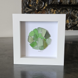 Green Sea Glass Circle Frame