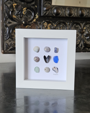Seashell and Sea Glass Frame