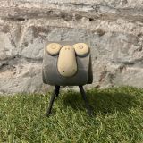 Ceramic Grey Ram Ornament
