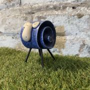 Ceramic Dark Blue Ram Ornament