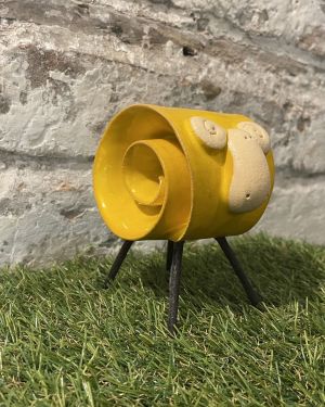 Ceramic Yellow Ram Ornament