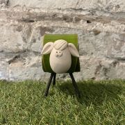 Ceramic Green Sheep Ornament