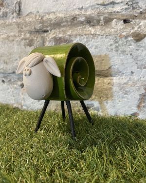 Ceramic Green Sheep Ornament