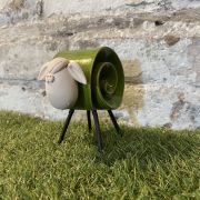 Ceramic Green Sheep Ornament