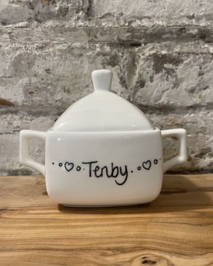 Square Tenby Sugar Pot