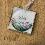 With Love Glass Hanging