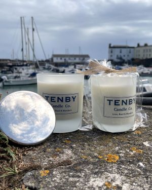 Lime, Basil And Mandarin Glass Candles