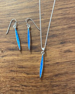 Blue Opalique Drop Jewellery