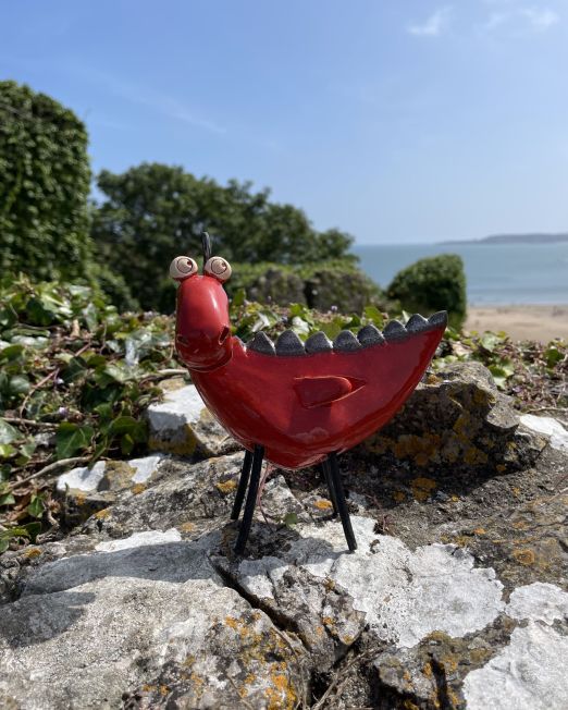 Ceramic Red Dragon