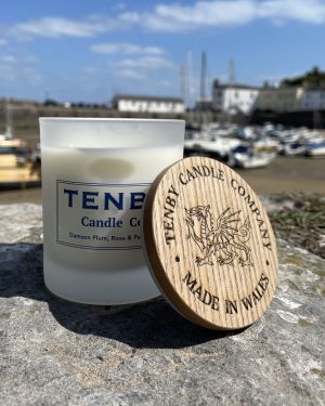 Damson Plum, Rose And Patchouli Glass Candle