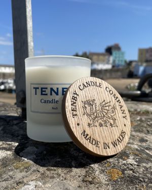 No 5 Glass Candle