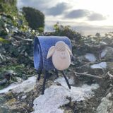 Ceramic Dark Blue Sheep Ornament