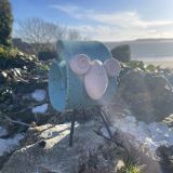 Large Ceramic Turquoise Ram Ornament