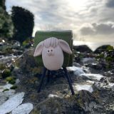 Ceramic Green Sheep Ornament