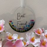 Best Friend Glass Hanging