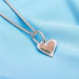 Silver And Rose Gold Heart