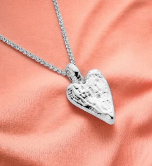 Textured Heart Necklace
