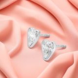 Textured Heart Studs