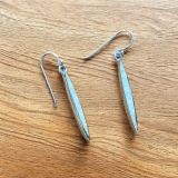White Opalique Drop Earrings