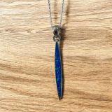 Blue Opalique Drop Necklace